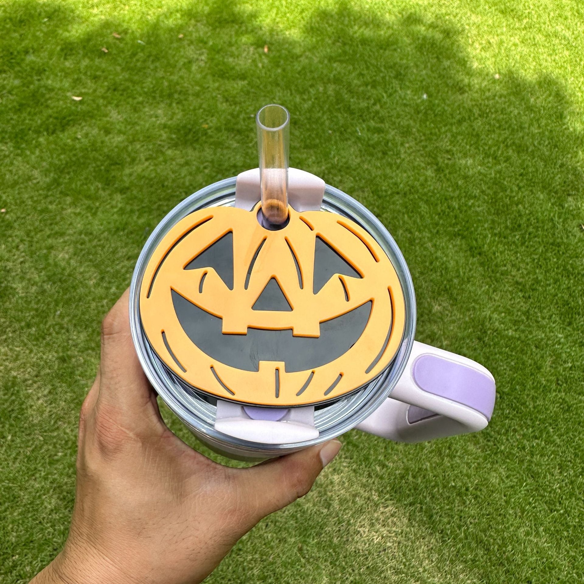 Wholesale Halloween Pumpkin Imp Ice Tyrant Cup Lid Nameplate