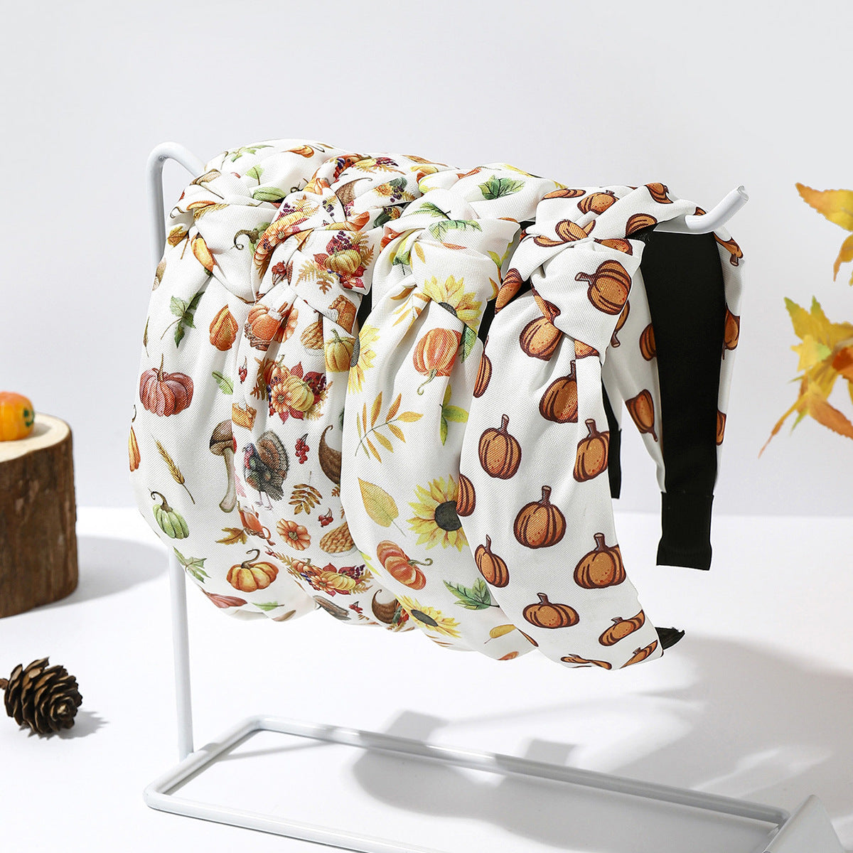 Wholesale Thanksgiving Printed Headband Holiday Hair Accessories