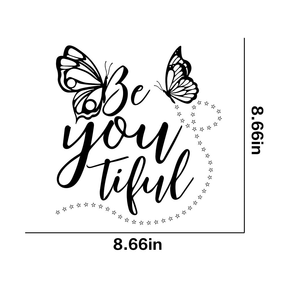 Wholesale 10pcs Butterfly Theme Series White Ink Stamping UV DTF Ready to Press Transfers Wraps