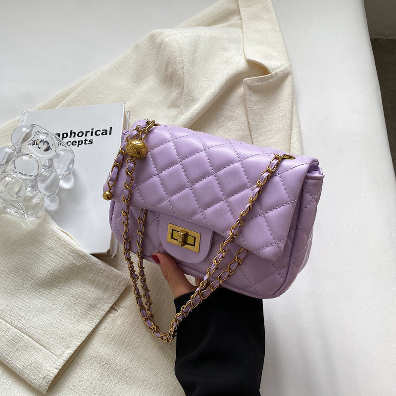 Wholesale Fashion Diamond Chain Simple Small Golden Ball Crossbody Shoulder Bag