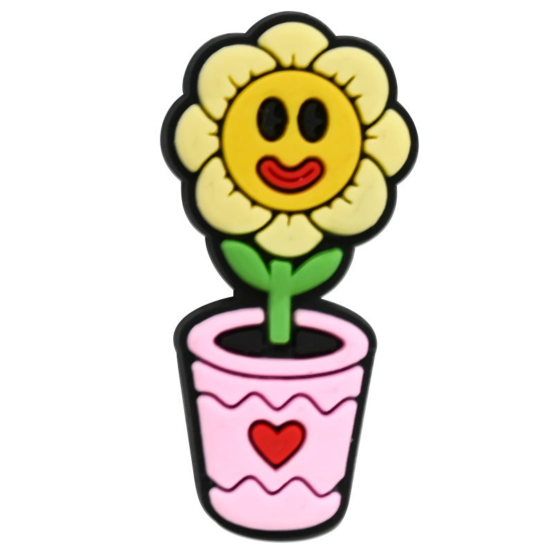 Wholesale Random 100pcs Valentine' s Day series diverse cartoon Croc Charms