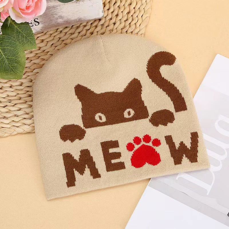 Wholesale Fashion Casual Warm Earmuff Knitted Hat