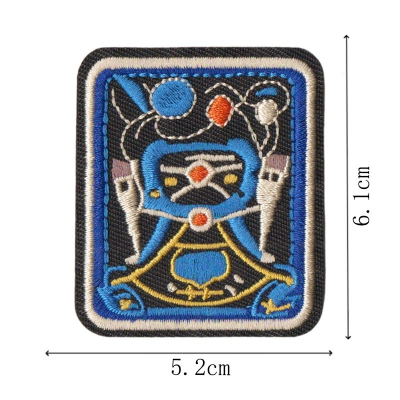 Wholesale Folk Art Totem Sun Contion Embroidered Patches Set Of 12 Iron On Badges For Coats And DIY Accessory
