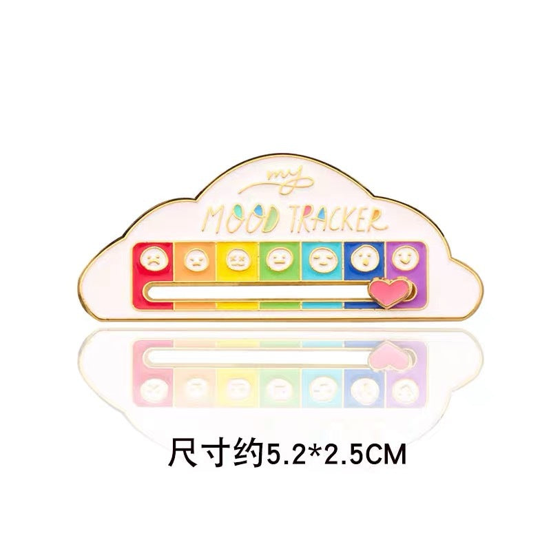 Wholesale Mood Conversion Energy Brooch Personality Slidable Social Power Brooch