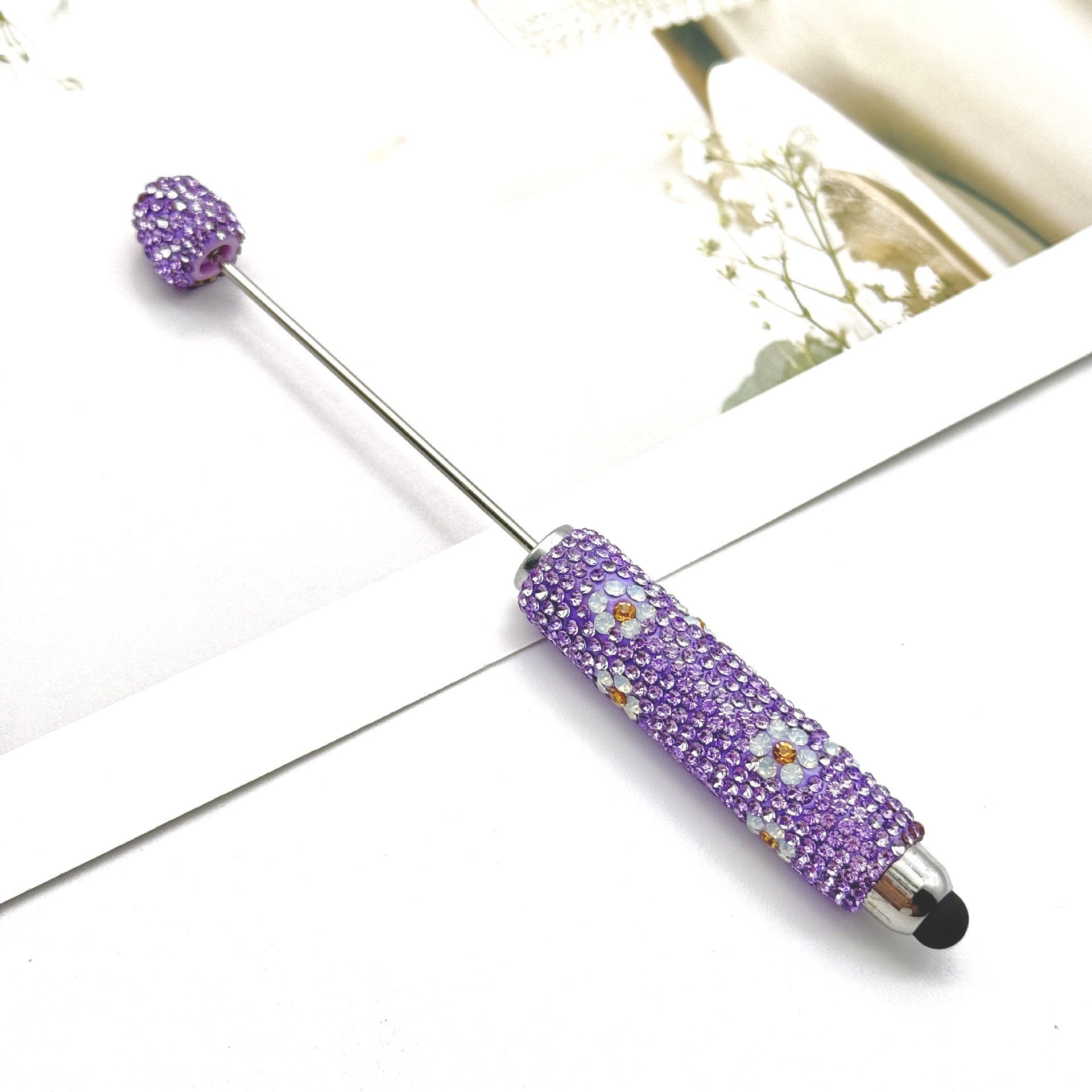Wholesale Multi-Color  Full Diamond Touch Screen Beadable Pen