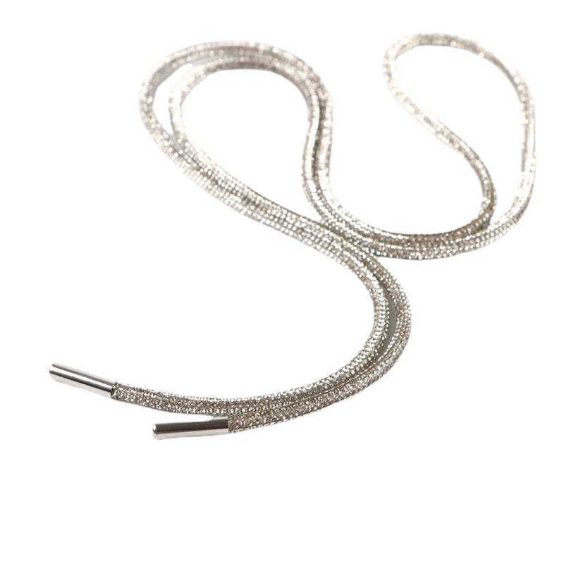 Wholesale Rhinestone shoelaces trendy personality round full diamond shoelaces