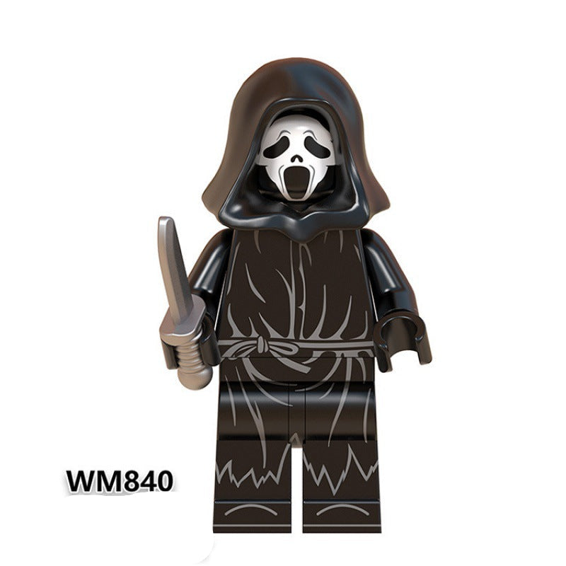 Wholesale assembly building blocks horror figure assembly children' s toys