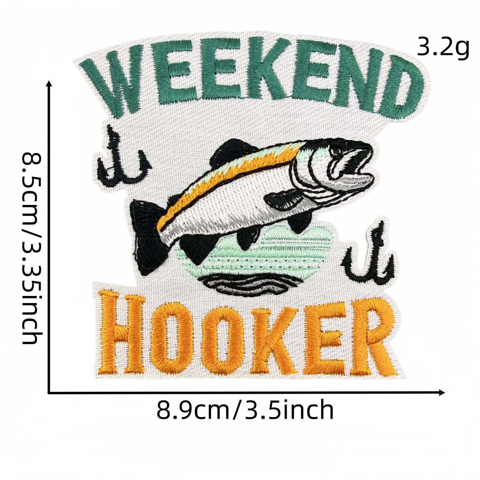 Wholesale 20 Pack Fishing Themed Embroidered Patches Cartoon Iron On Stickers For Clothing Decoration DIY Craft