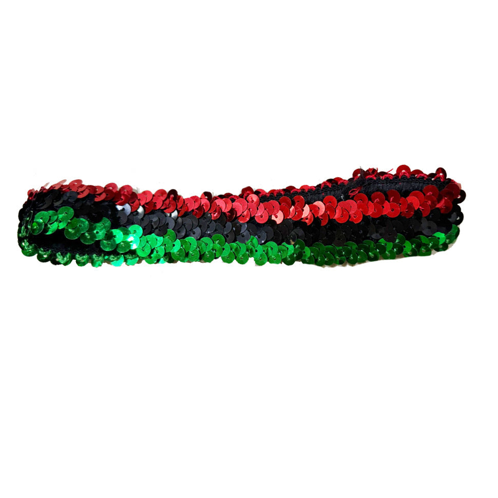 Wholesale Sports dance glitter shiny elastic headband