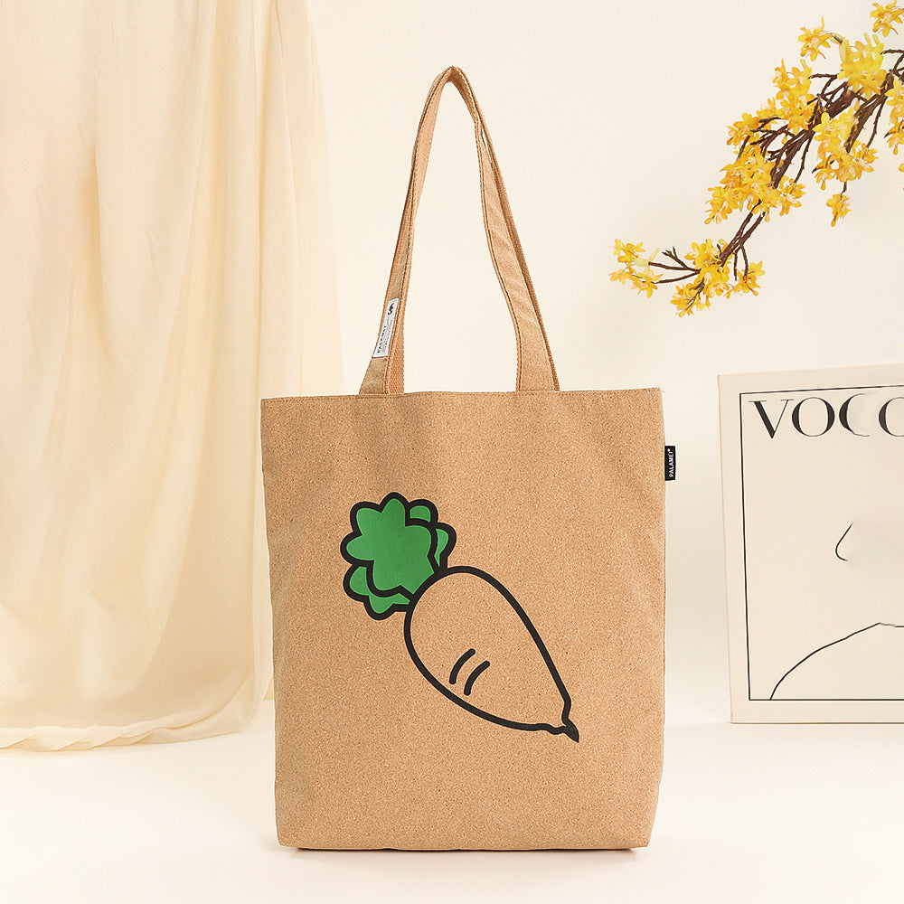 Wholesale Eco-friendly cork shoulder tote bag bohemian style