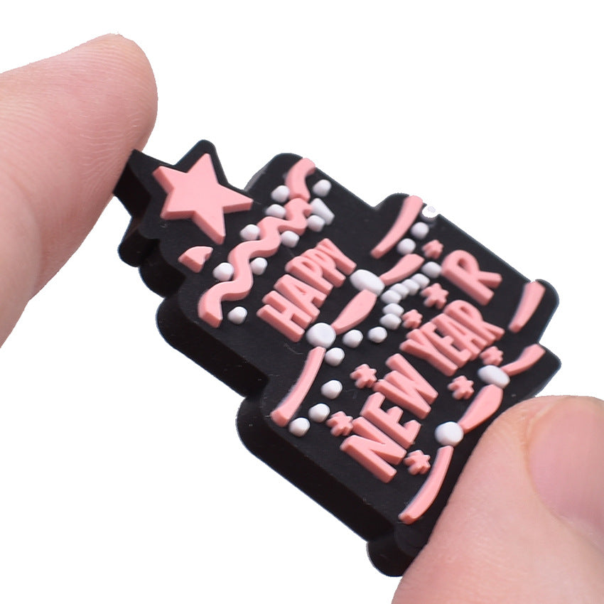 Accesorios de bricolaje de 100 piezas al por mayor decoraciones de PVC