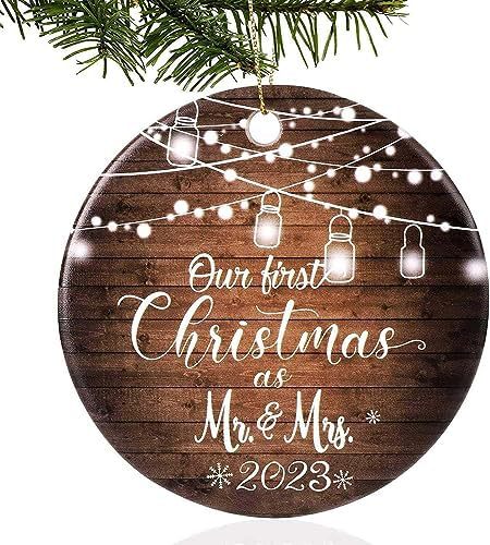 Wholesale Christmas Logo Wooden Round Pendant Ornament