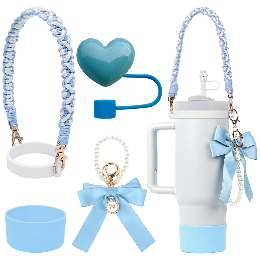 Wholesale  Small  Flower Straw Cap Bow Straw Tube Cap