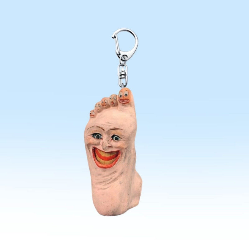 Wholesale Abstract ugly keychain pendant funny abstract high value acrylic school bag pendant