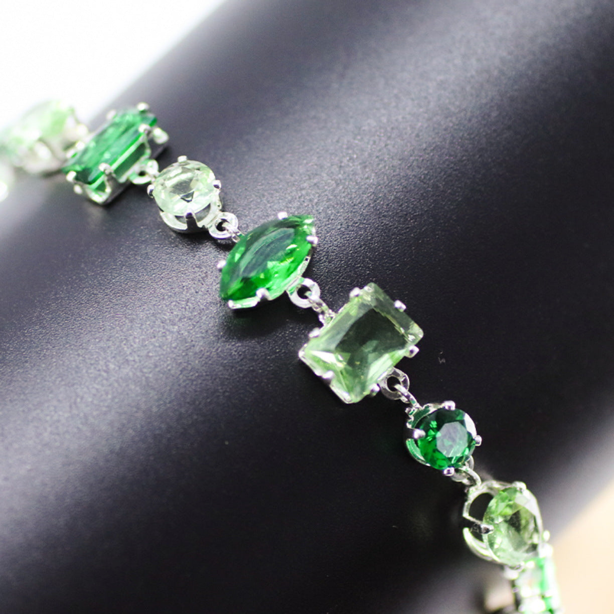 Wholesale Emerald Crystal Candy Bracelet