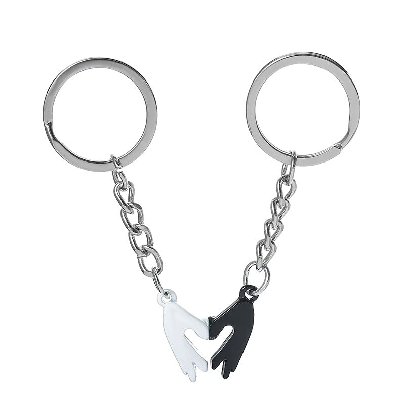 Wholesale Magnet Attraction Love Gesture Zinc Alloy Keychain
