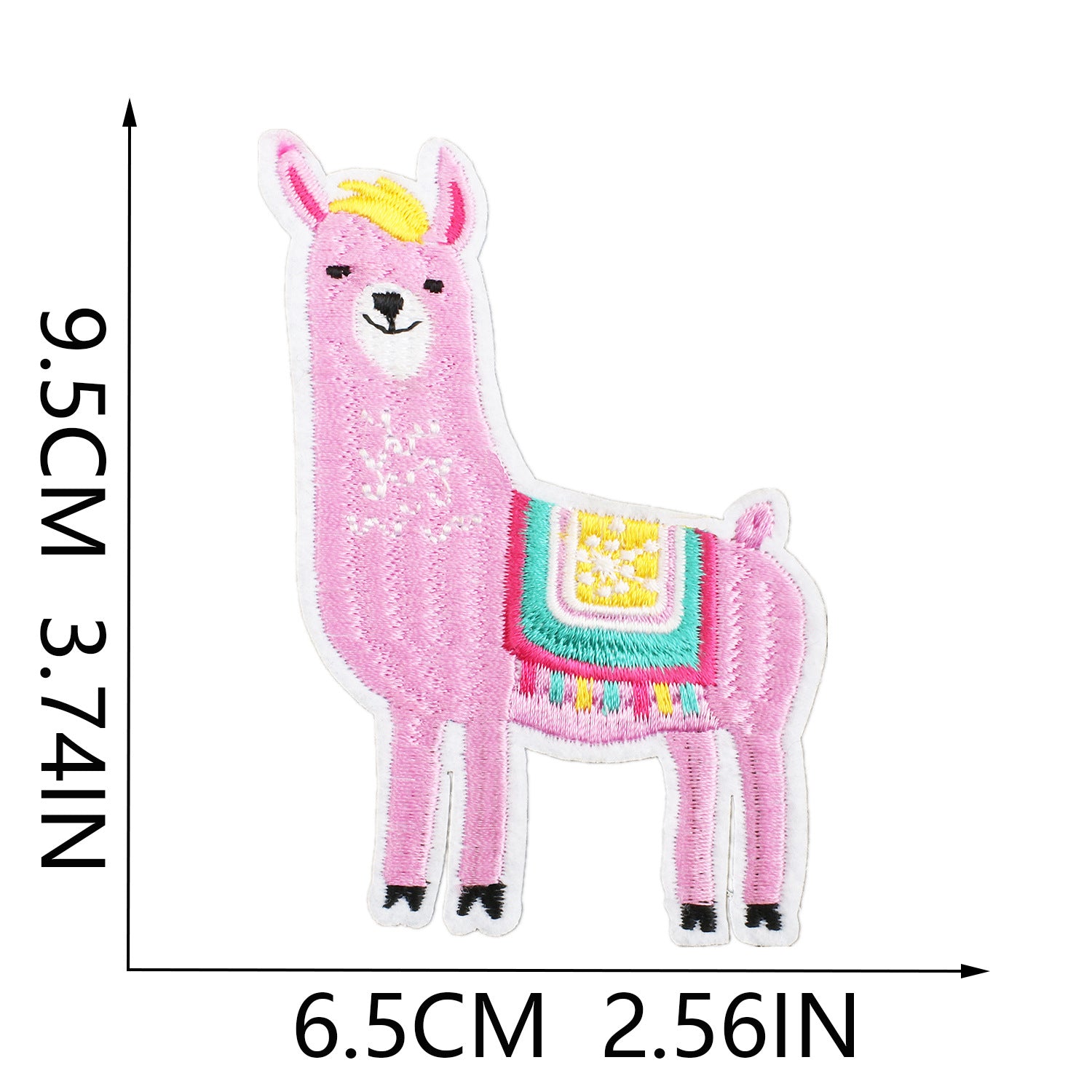 Wholesale Cartoon alpaca embroidery cloth patch clothes desert camel patch