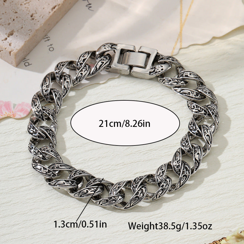Wholesale  Retro Hip-Hop Dragon Bracelet Men's Personalized Hip-Hop Punk Totem Bracelet