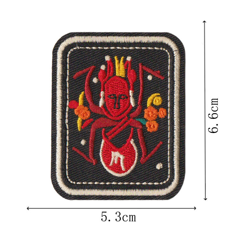 Wholesale Folk Art Totem Sun Contion Embroidered Patches Set Of 12 Iron On Badges For Coats And DIY Accessory