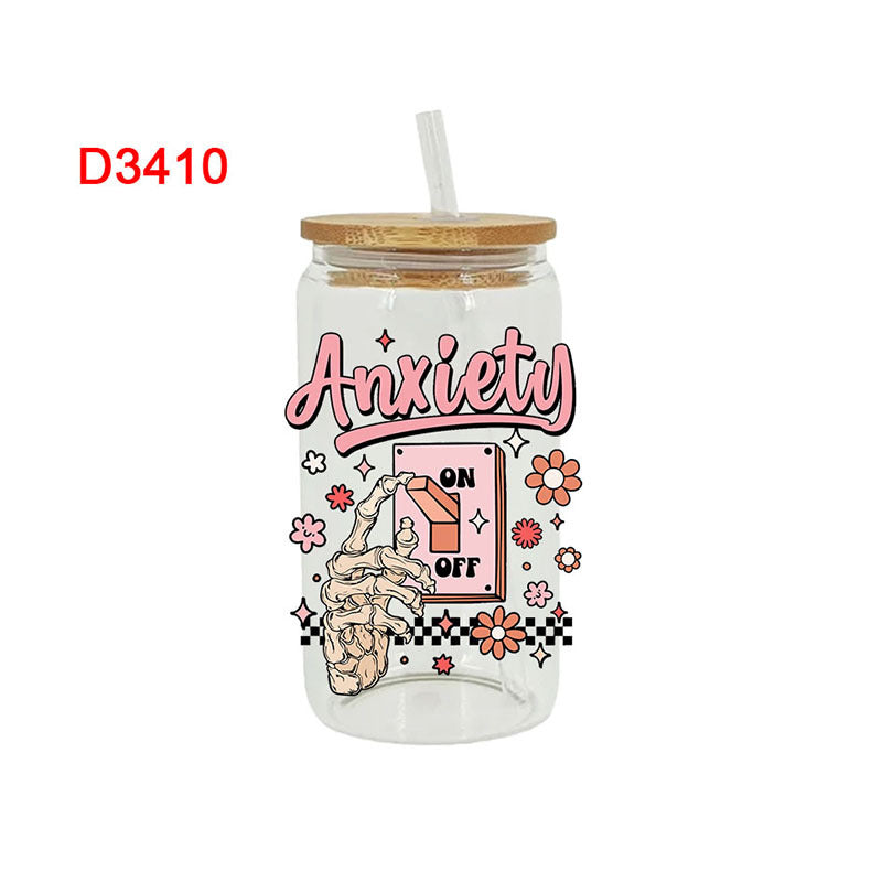 Wholesale Pumpkin Halloween  16oz Cup UV DTF Wraps