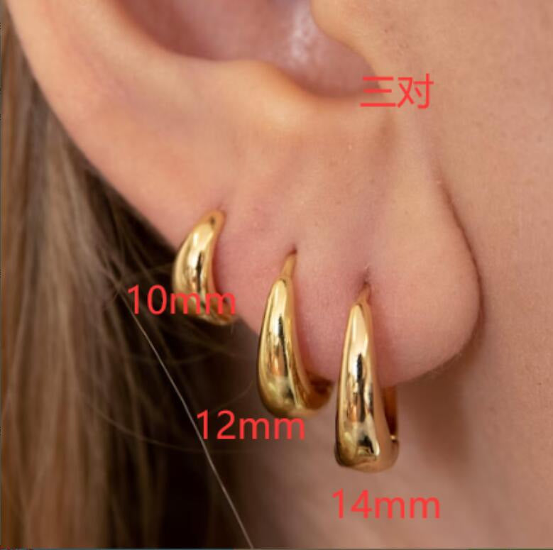 Wholesale Simple large earrings, high-end niche