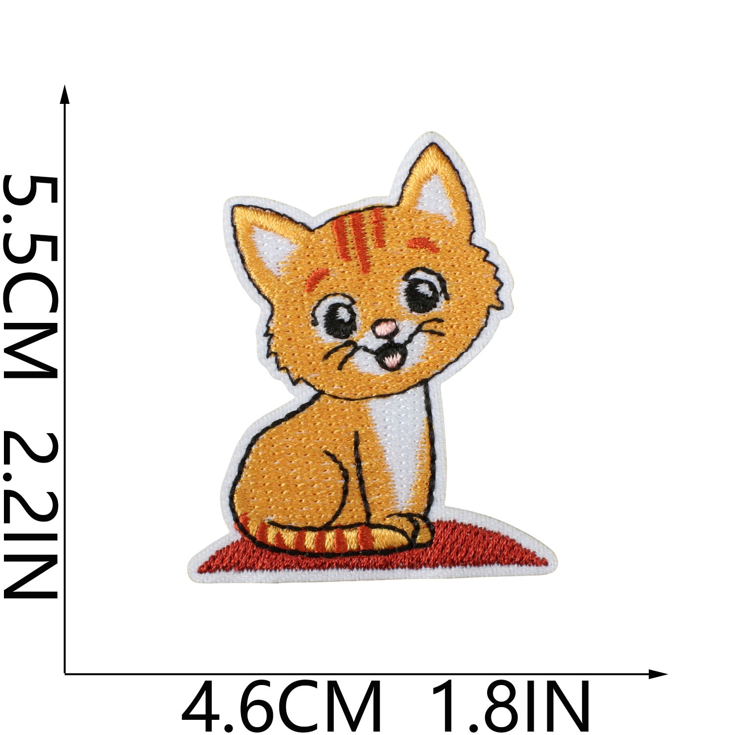 Wholesale Polyester Iron On Embroidery Patch Cat Party Cartoon Kitten Decorative Accent For Clothing Everyday Use