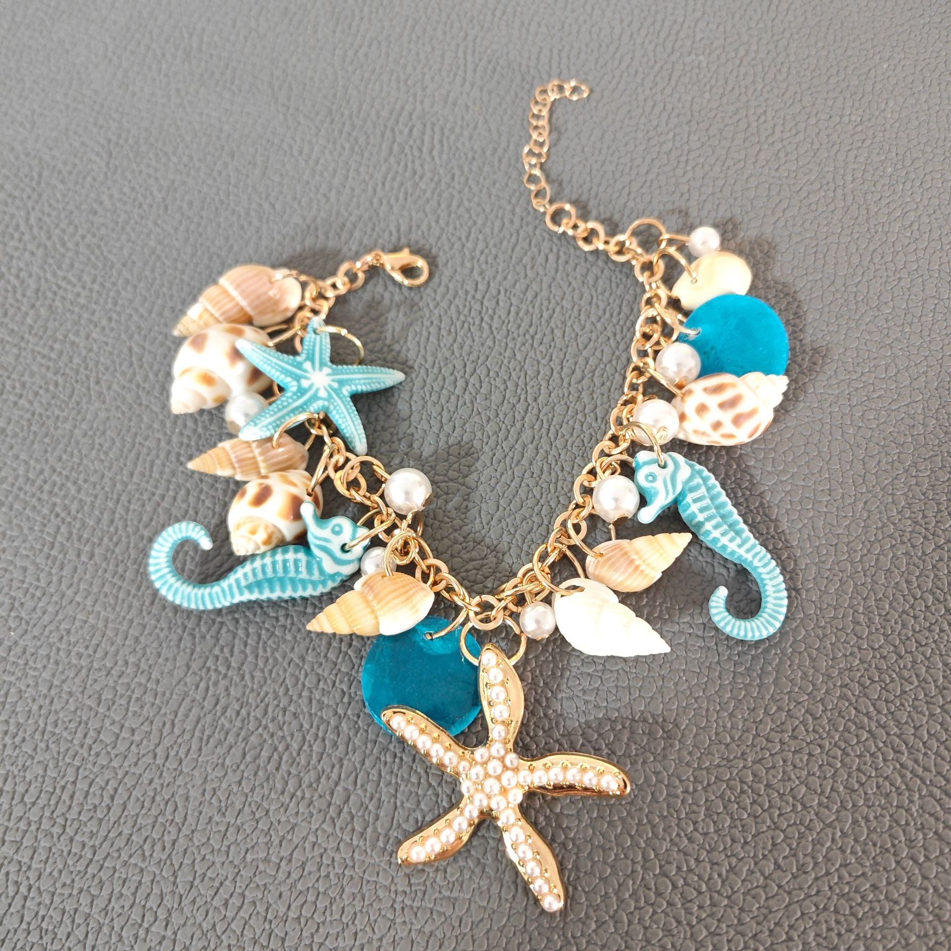 Wholesale Bohemian style bracelet starfish shell bracelet