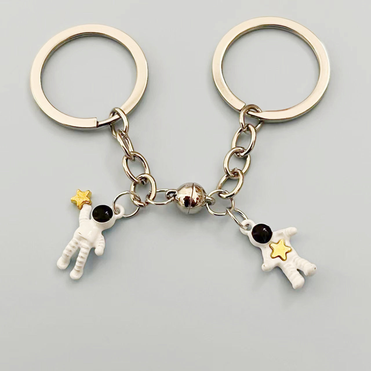 Wholesale Astronaut Star Magnetic Keychain Spaceman Keychain