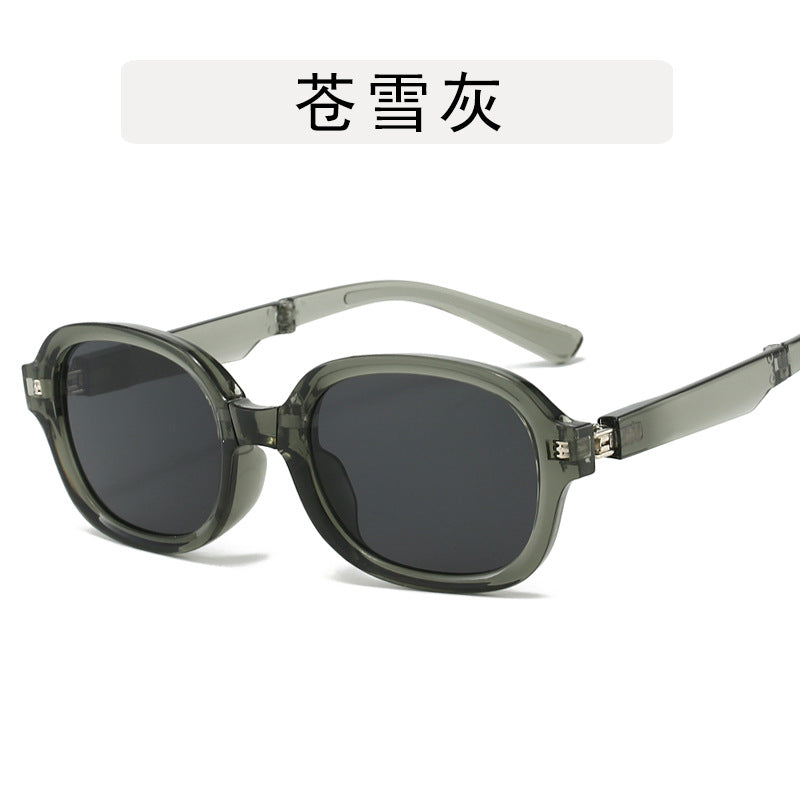 Wholesale Sun protection retro versatile folding pocket UV protection oval sunglasses