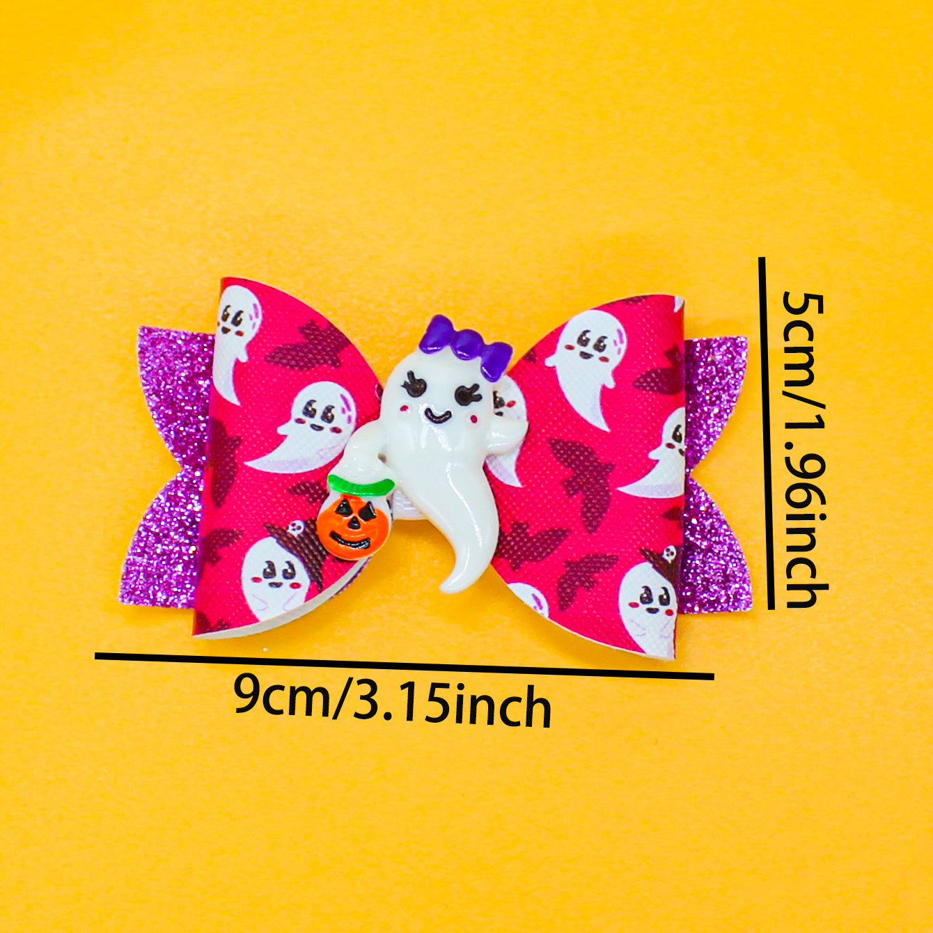 Wholesale  Pumpkin Ghost Skull Eyeball Print Children' s Hairpin