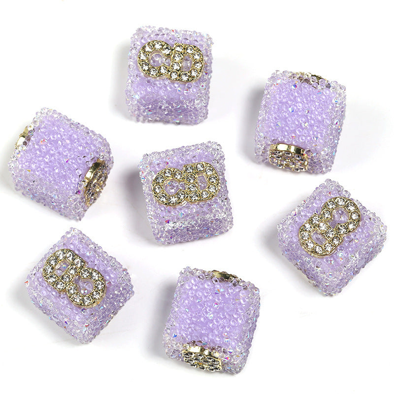 Wholesale  5pcs Colorful soft candy double-sided heart bow Acrylic Beads