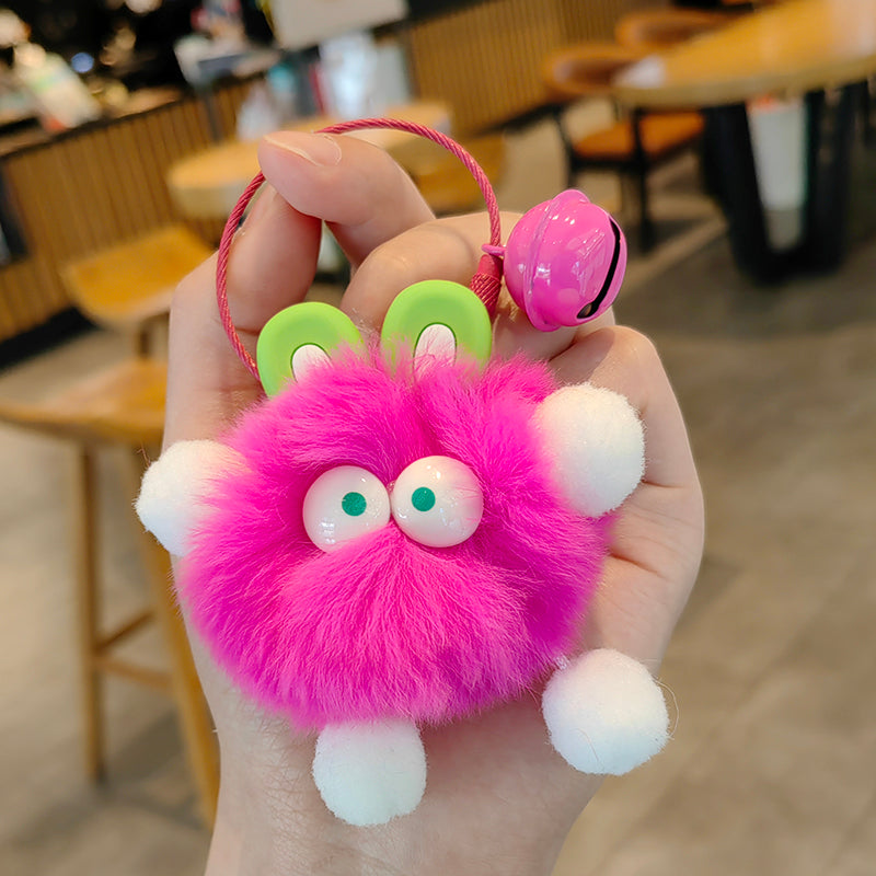 Wholesale Cute Elf Plush Ball Keychains