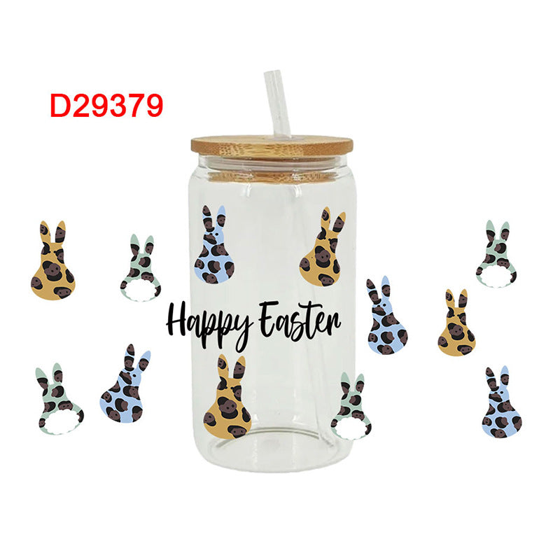 Wholesale Cute cartoon multicolor 16oz Cup UV DTF Wraps