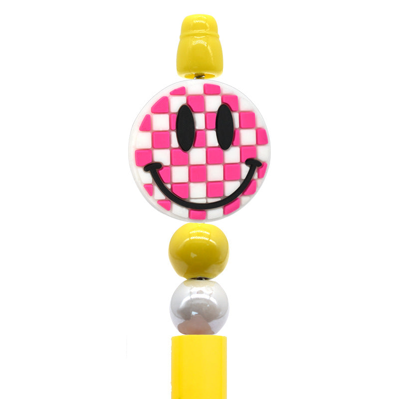 Wholesale Smiley face series cartoon flower Focal Beads