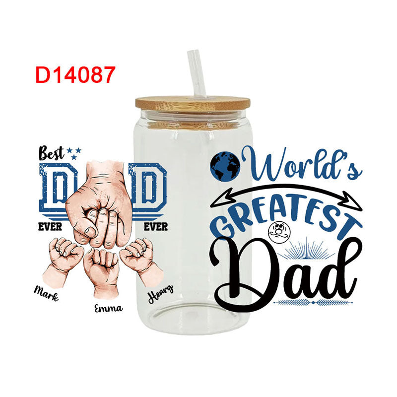 Wholesale  Father's Day Series 16oz Cup UV DTF Wraps
