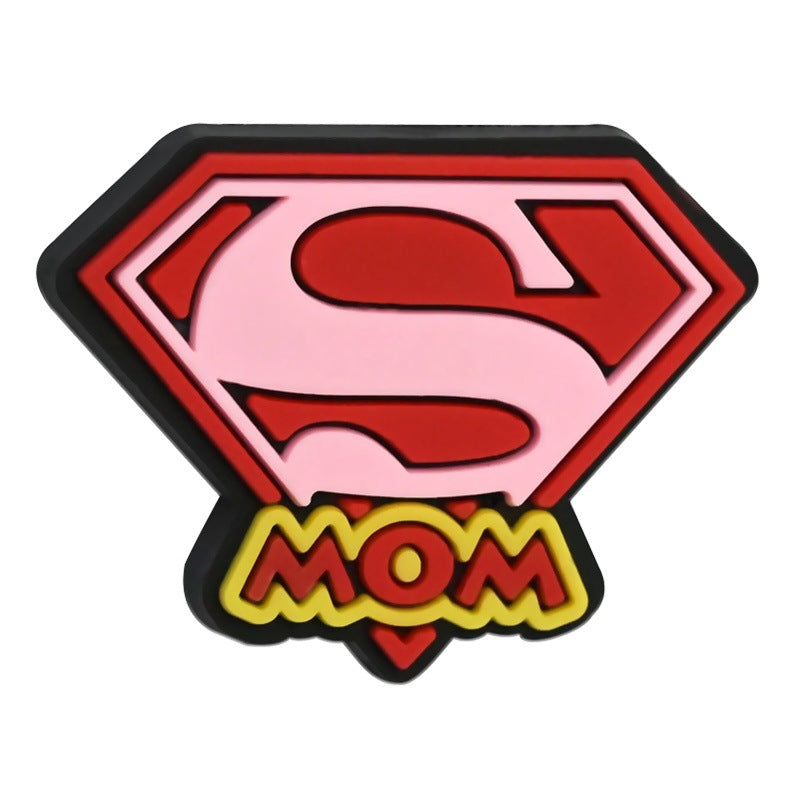 Wholesale Random 100pcs Mother's Day themed DIY pen accessories soft rubber beads