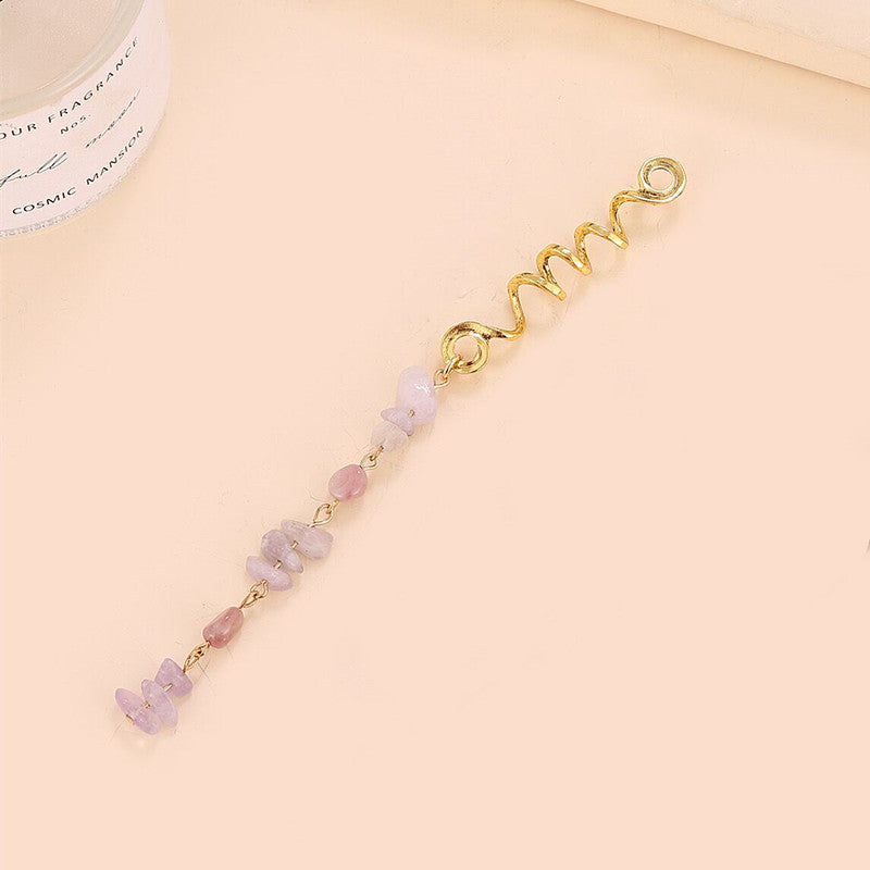 wholesale Alloy Natural Stone Pendant Hair Clip