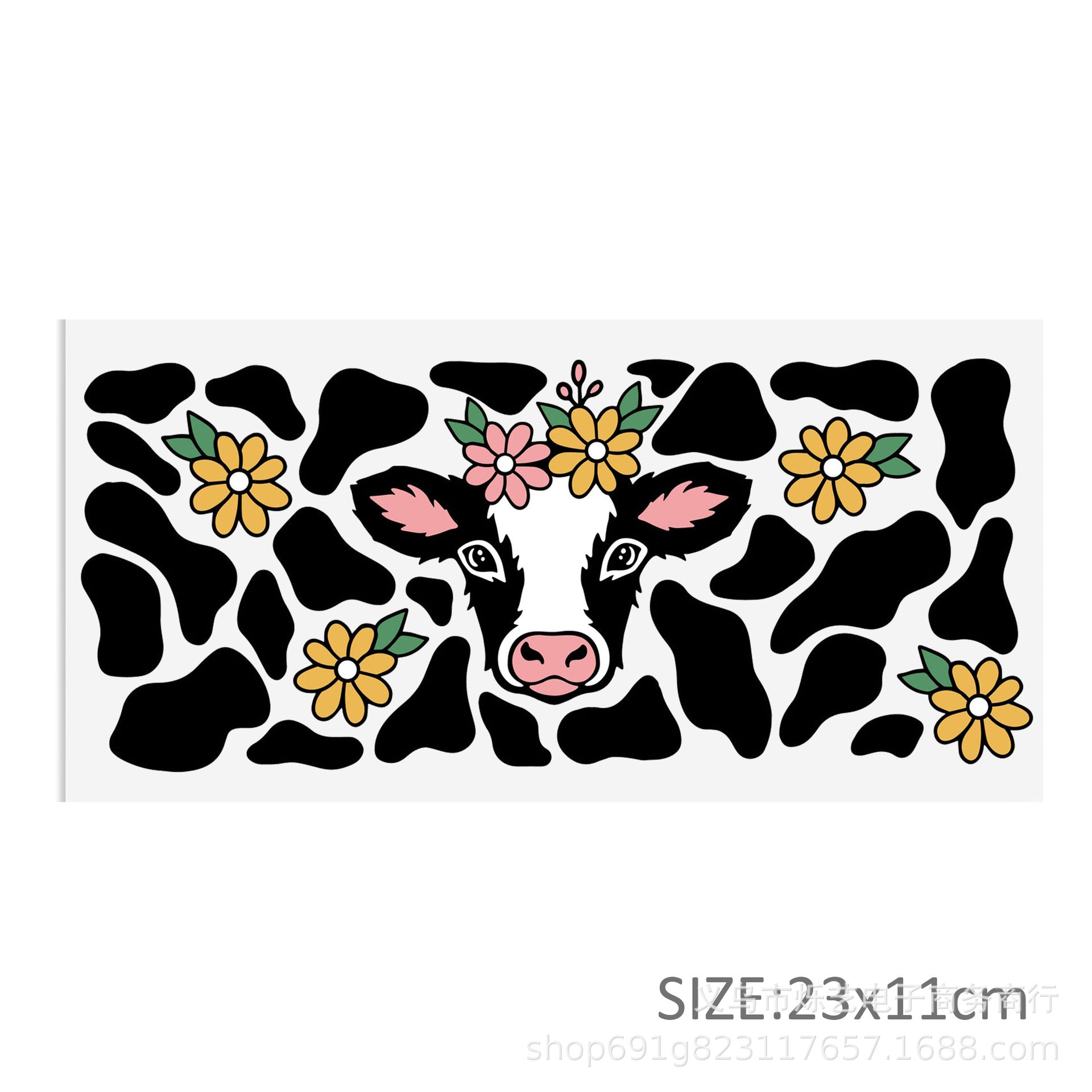 Wholesale Cow series 16oz Cup UV DTF Wraps