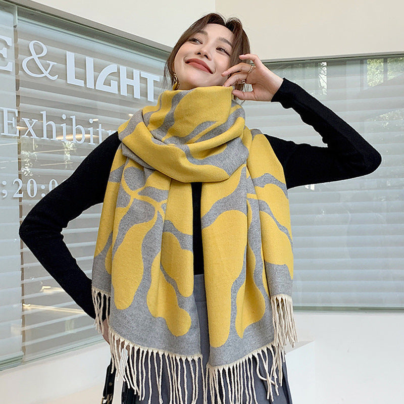 Wholesale Winter Imitation Cashmere Thickened Warm Scarf
