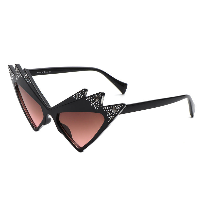 Wholesale Diamond Inlaid Butterfly PC Sunglasses