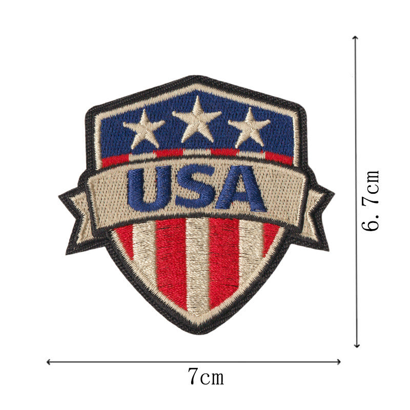 Wholesale 250Th Anniversary USA Flag Eagle Statue Of Liberty Embroidered Patch Set 16 Iron On Coat Patches Gift