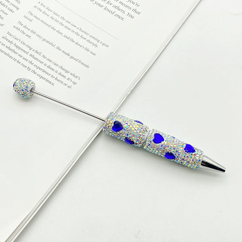 Wholesale Colorful Love Full Diamond beadable pens