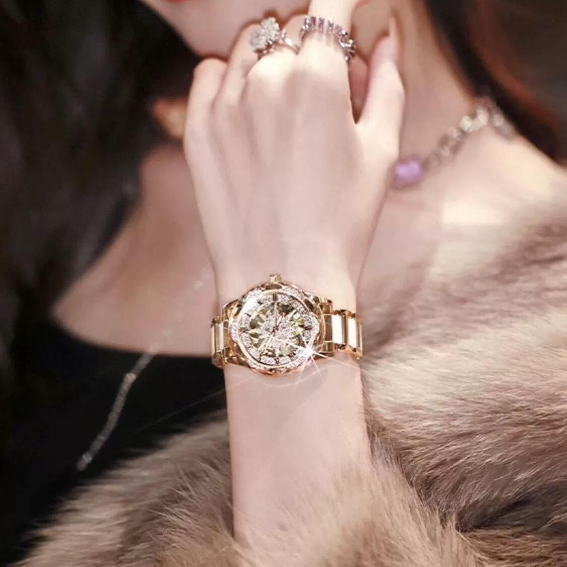 Wholesale Fashion Trend: Sunflower Niche, Light Luxury, and Versatile Mechanical Watch