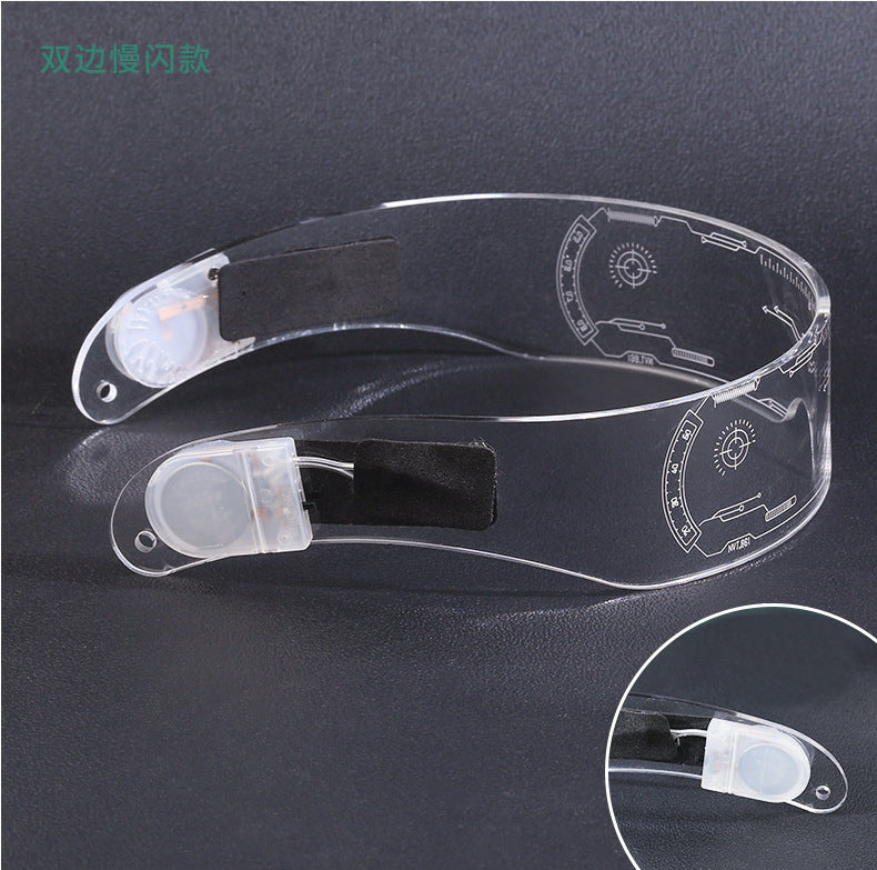 Wholesale LED Lights Glow Future Technology Sense Bar Disco Flashing Glasses