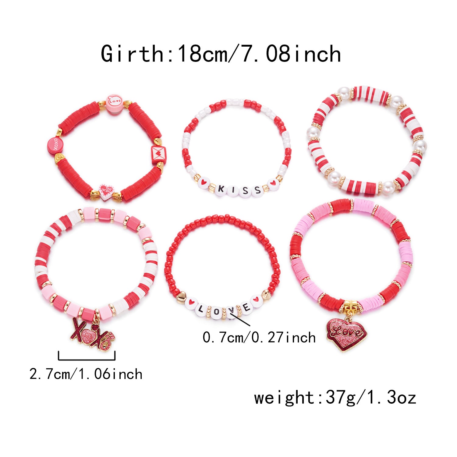Wholesale Valentine' s Day Love Bracelet Set