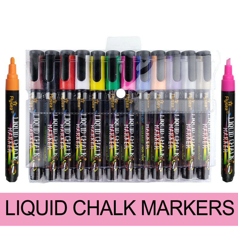 Wholesale 12 Color Plastic Highlighter Set
