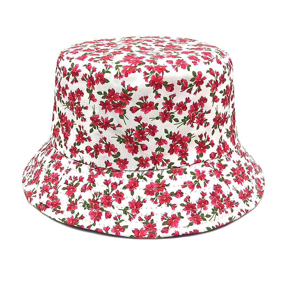Wholesale Small Floral Double-sided Sunshade Bucket Hat