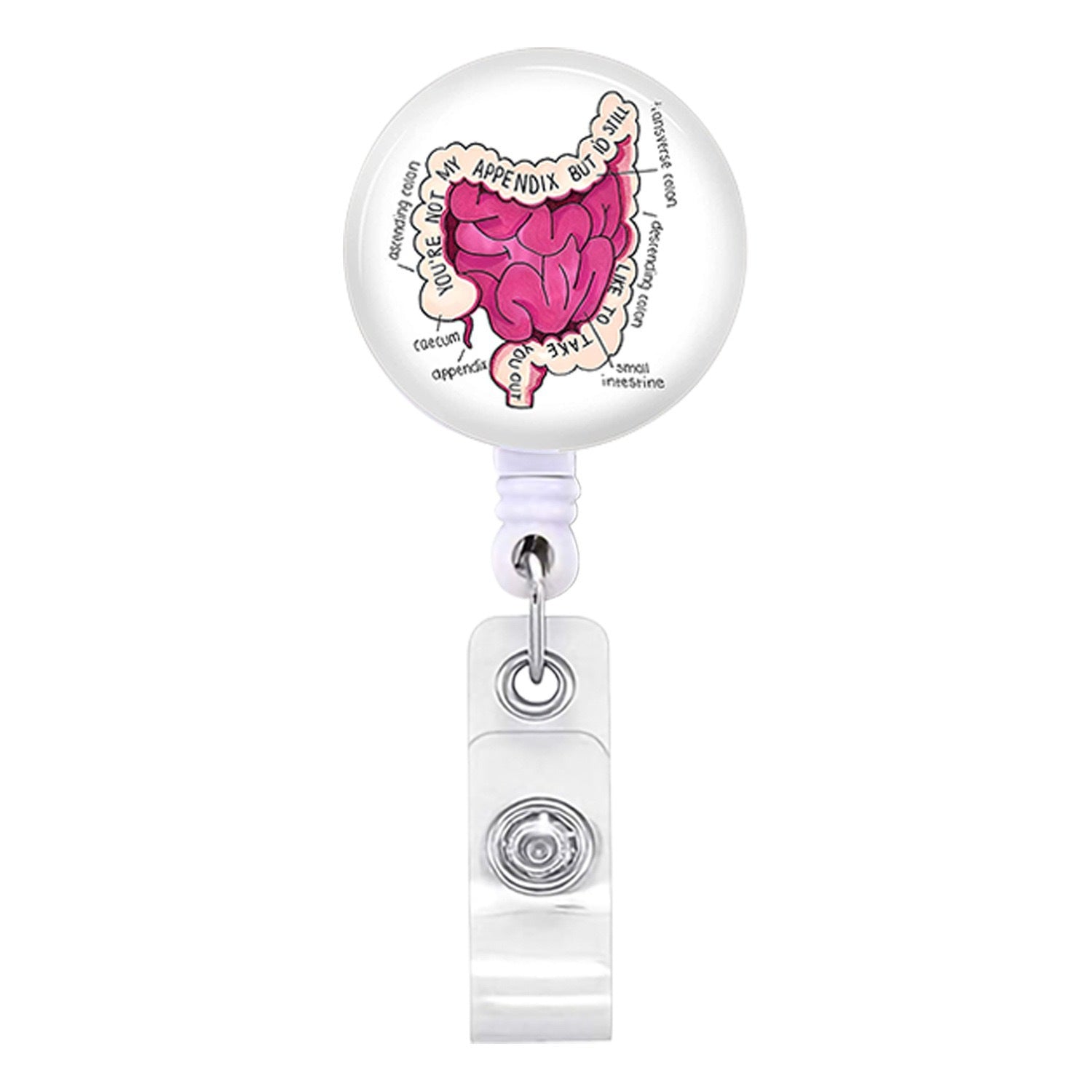 Wholesale Heart brain gastrointestinal tract  human organs Badge Reels