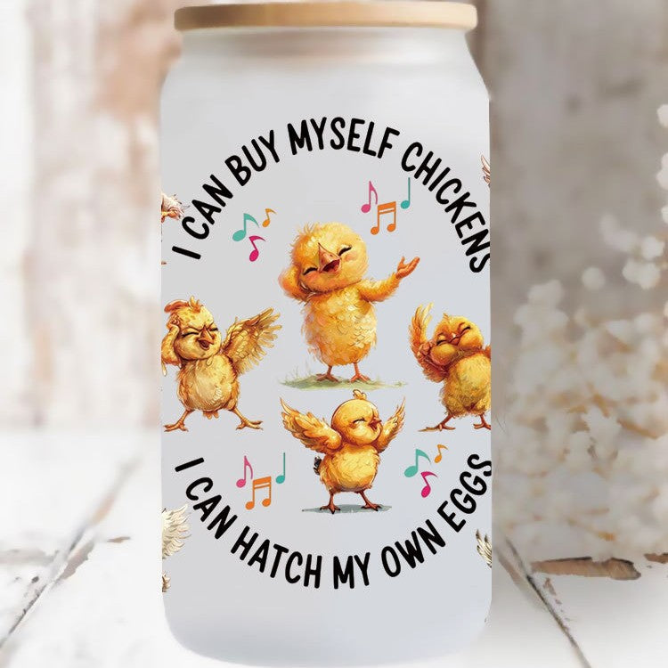 Wholesale Cartoon cute and colorful animals 16oz Cup UV DTF Wraps