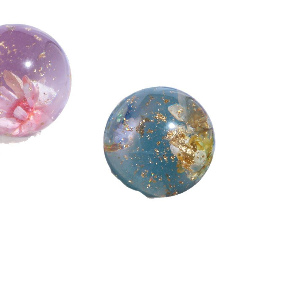 Wholesale 10pcs Dried Flower  Half Hole Luminous Seagull Acrylic Beads  Pen Cap